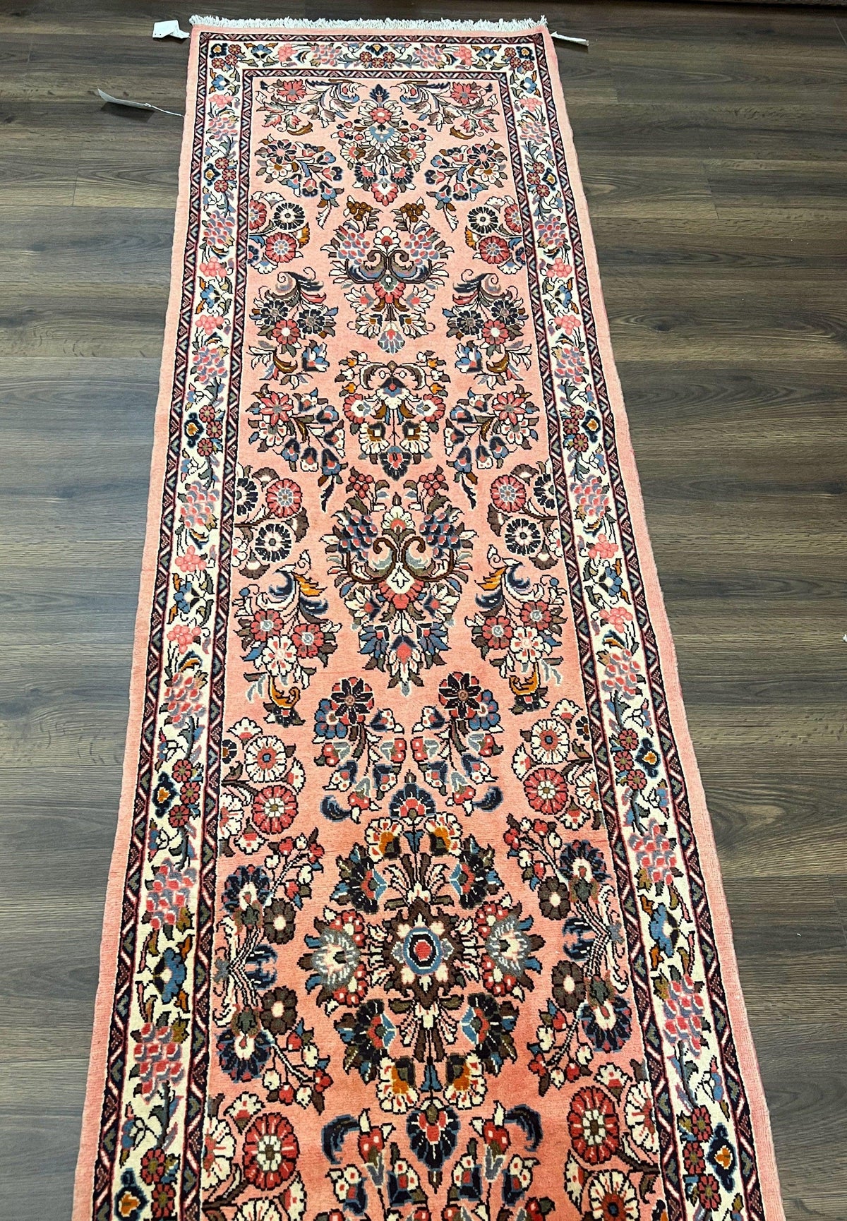 Persian Sarouk Runner Rug 2.9 x 13.6, Wool Floral Hand Knotted Runner - Jewel Rugs, view 11