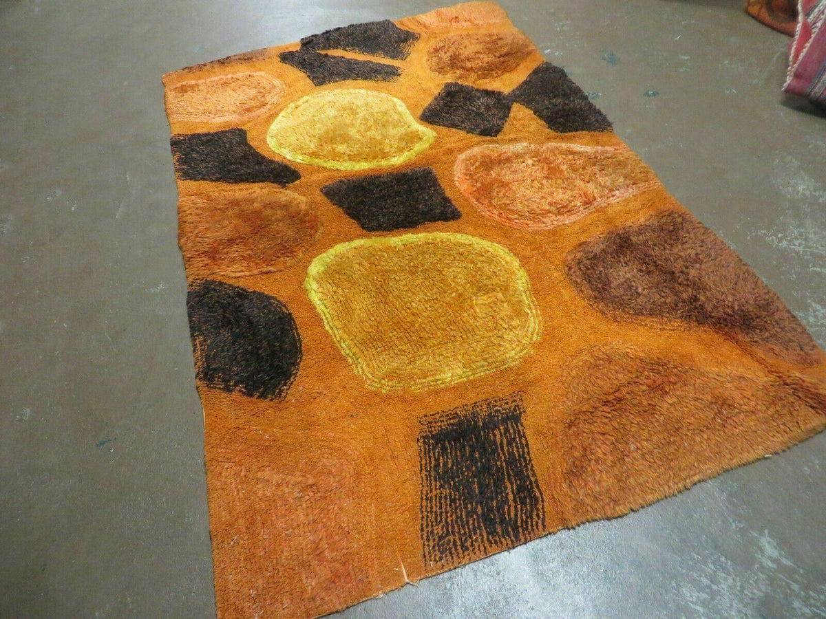 4' X 6' Modern Handmade Hooked Rug Wool Abstract Nice - Jewel Rugs, view 3