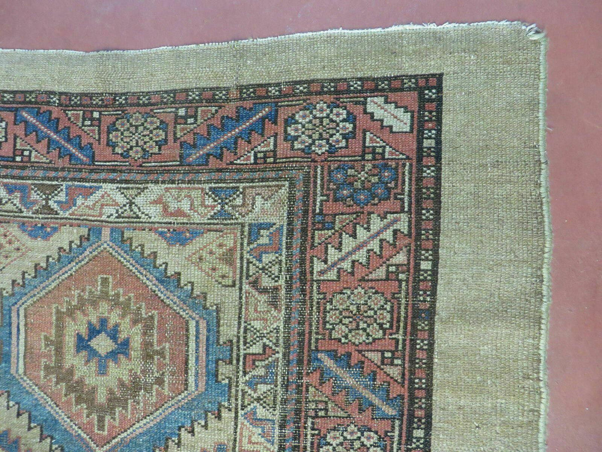 3'4" X 12' Antique Hand Made Turkish Wool Rug Runner Carpet Camel Hair Nice - Jewel Rugs, view 8