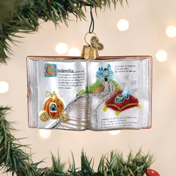 Cinderella Book Ornament