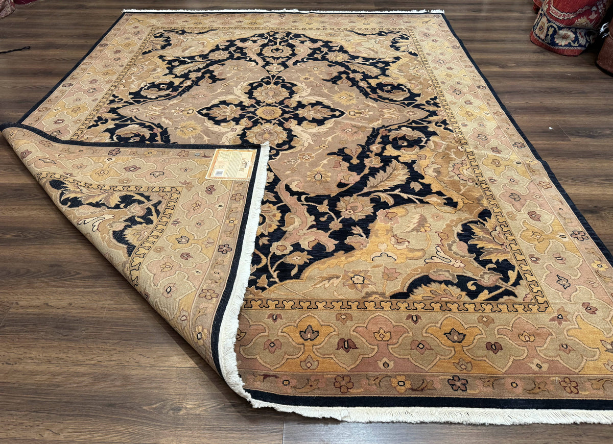 Handmade Wool Rug 8x10, Black & Dark Beige, Nourison, Traditional Rug - Jewel Rugs, view 12