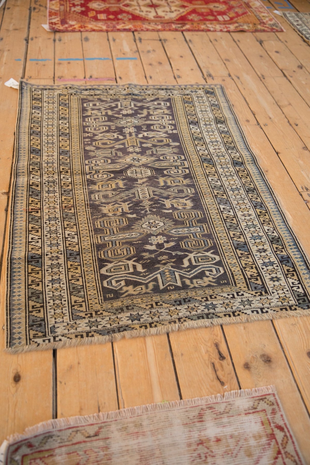 3x4 Vintage Shirvan Square Rug
