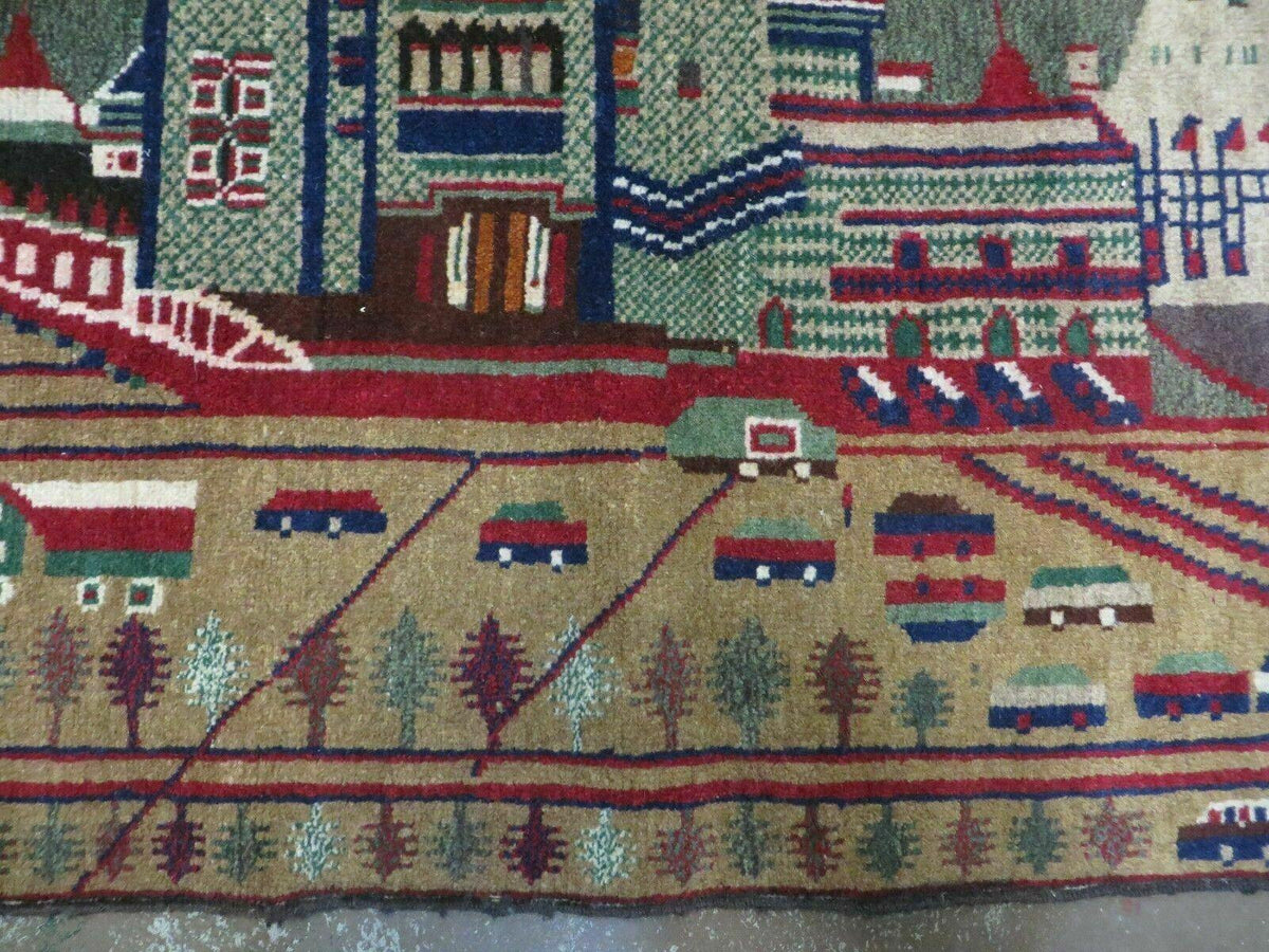 3' X 5' New Vintage Handmade Afghan Balouch Tribal Wool Pictorial Rug # 302 - Jewel Rugs, view 6