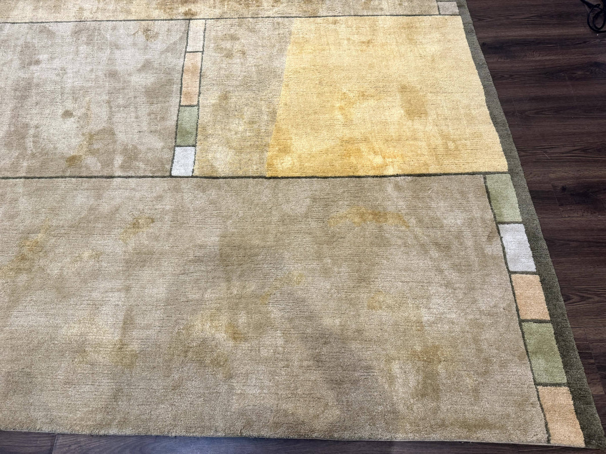 Tufenkian Tibetan Rug 12x16, Handmade Wool Modern Area Rug, Palace Size Carpet - Jewel Rugs, view 10