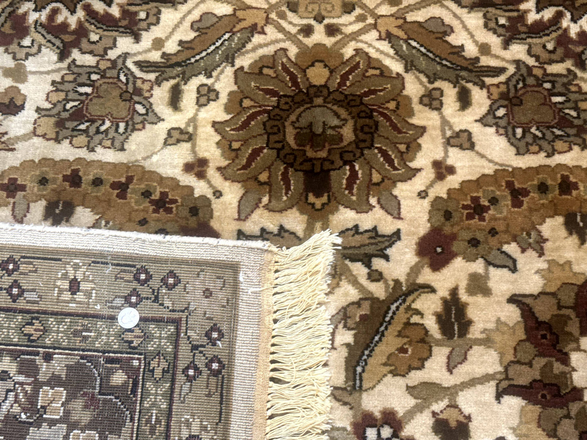 Indo Persian Mahal Rug 8x10, Floral Traditional Wool Oriental Carpet - Jewel Rugs, view 11