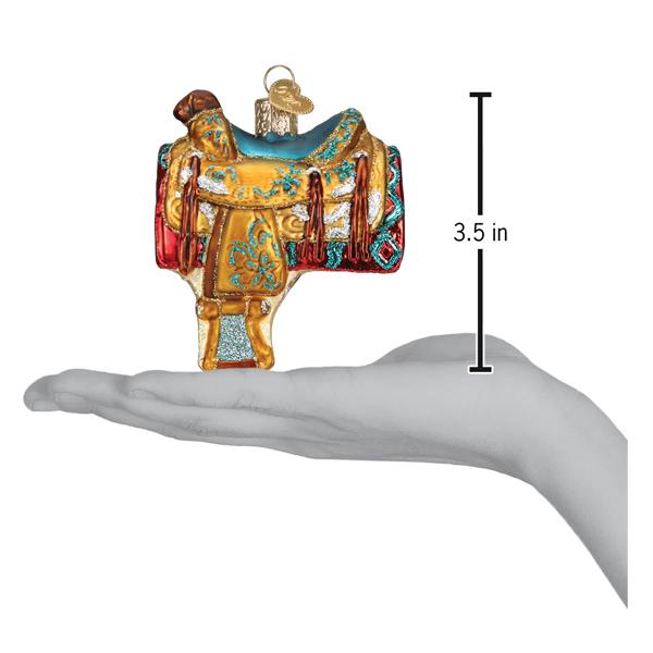 Western Saddle Ornament