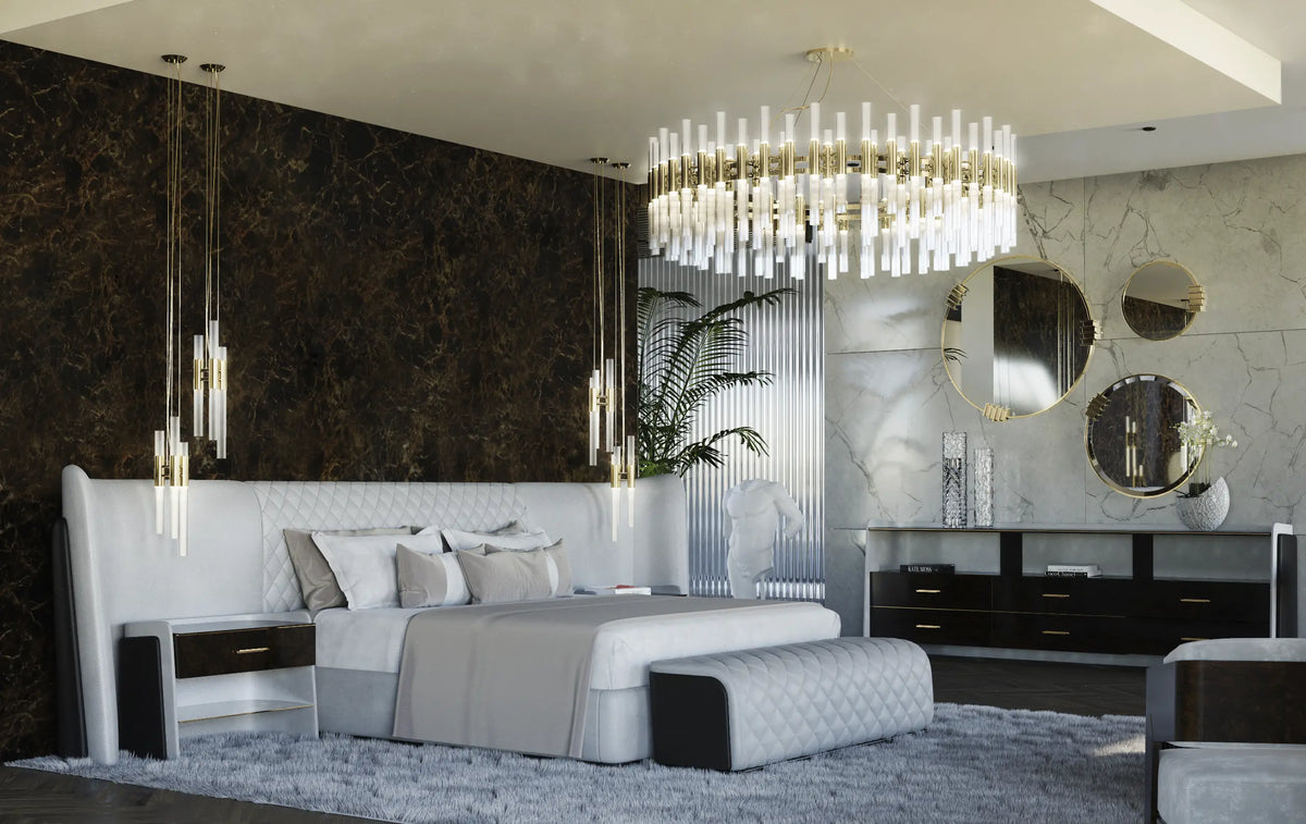 Waterfall Round Suspension Light by Luxxu – view 4