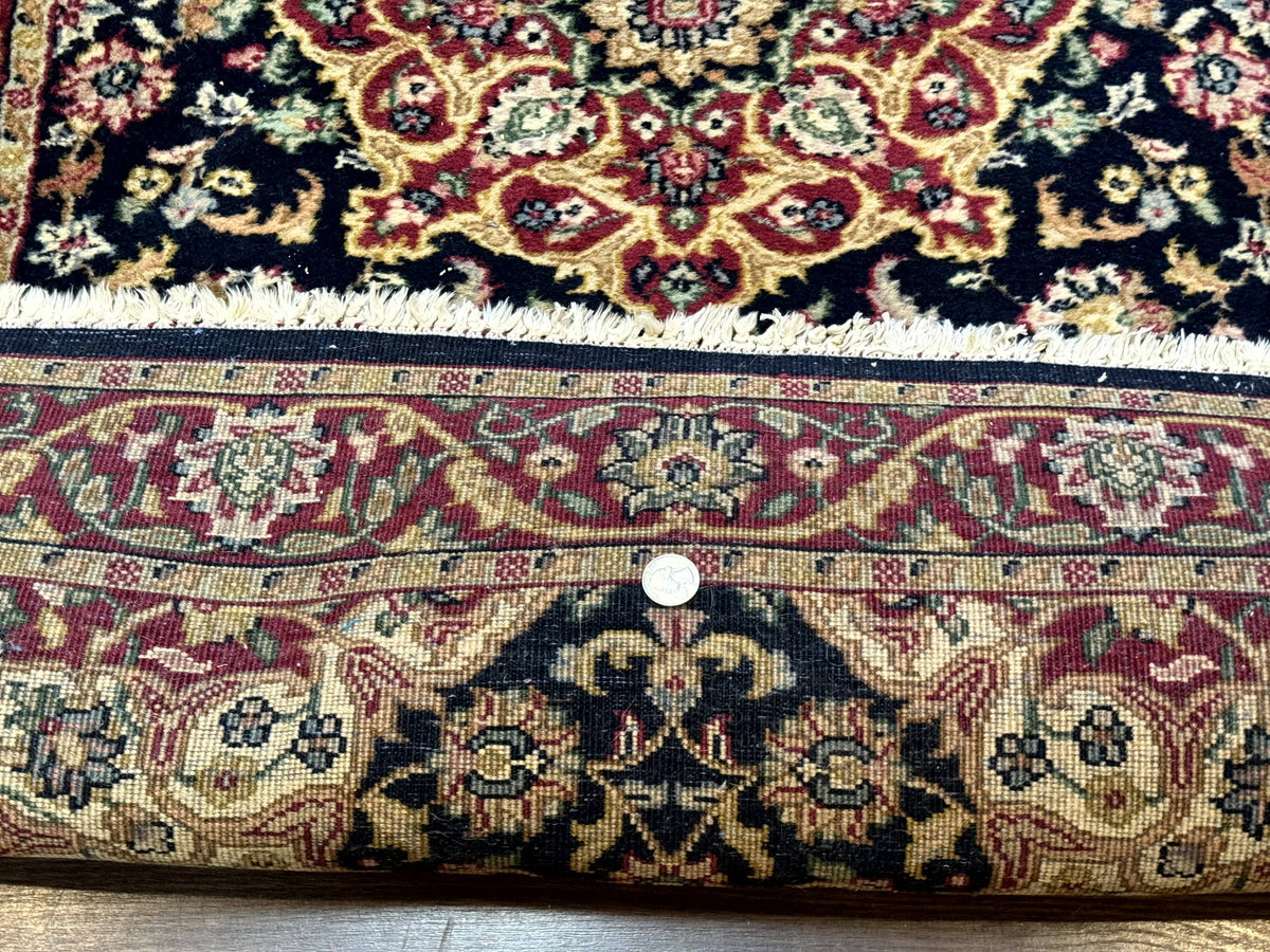 Pak Persian Sarouk Rug 3x5, Navy Blue and Red - Jewel Rugs, view 11