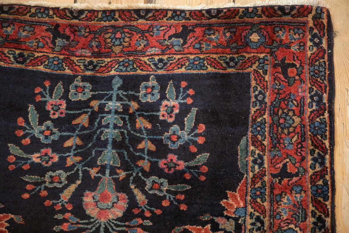 2.5x5 Vintage Fine Sarouk Rug Runner