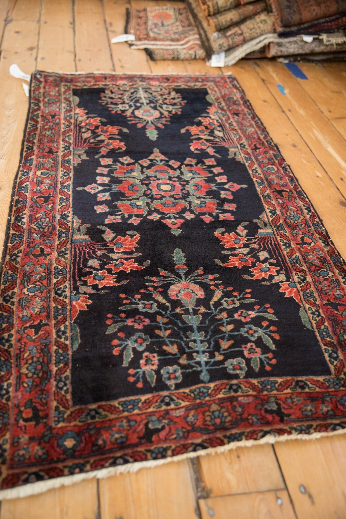 2.5x5 Vintage Fine Sarouk Rug Runner