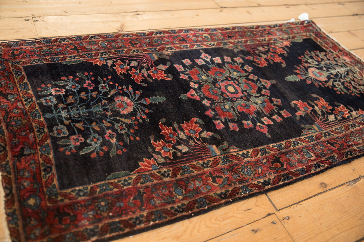 2.5x5 Vintage Fine Sarouk Rug Runner