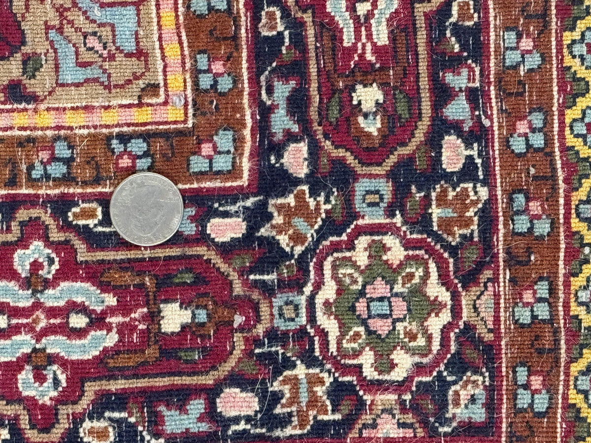 Indo Kashmiri Rug 3x5, Navy Blue, Very Fine 400 KPSI, Pair A - Jewel Rugs, view 11
