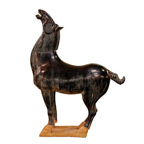 Terra Cotta Stallion Large Black 20X8X28H image 2