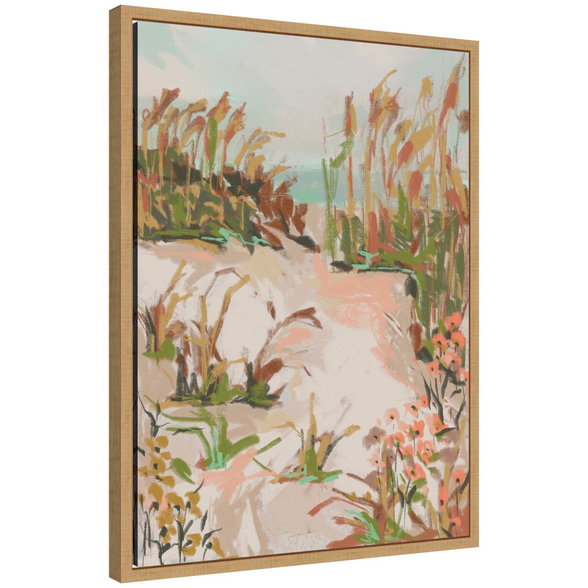 Sunrise Seascape by Annie Quigley Framed Canvas Wall Art Print