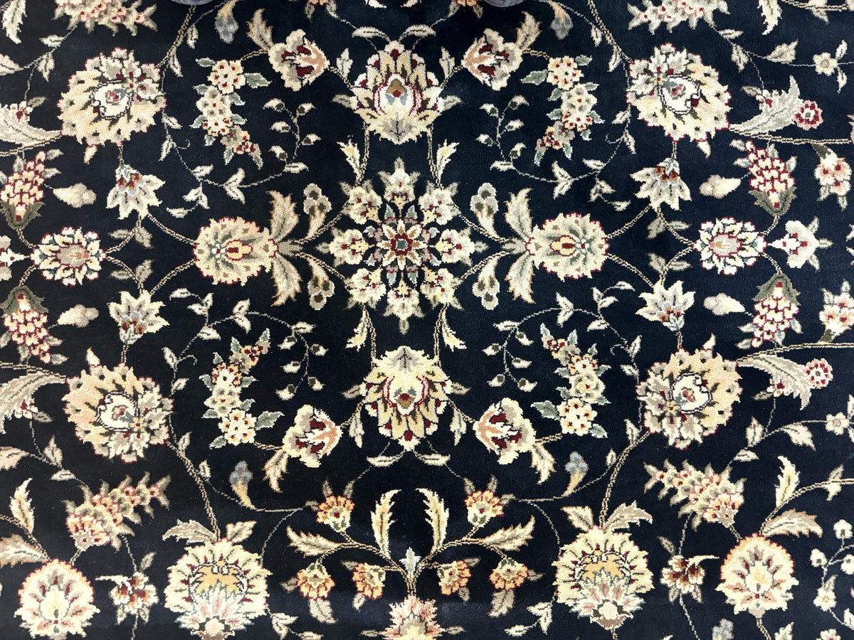 Black Pak Persian Rug 8x10, Floral Allover - Jewel Rugs, view 5