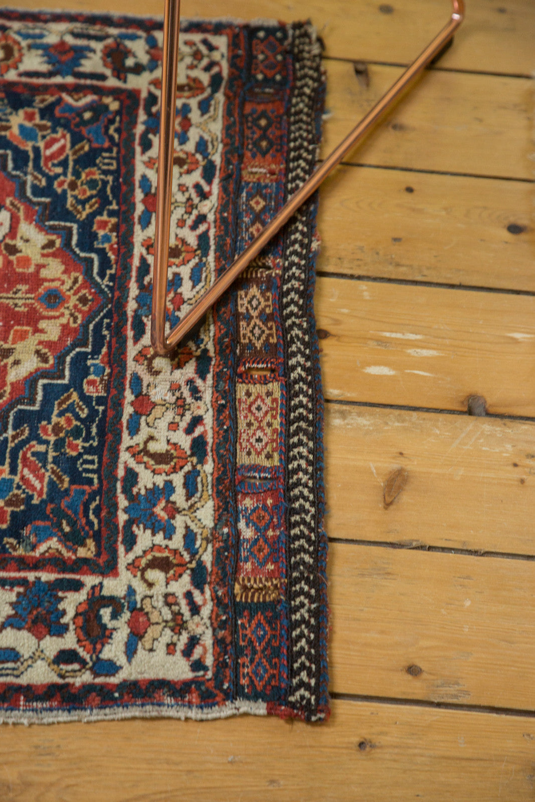 2x2.5 Antique West Persian Square Bag Face Rug Mat