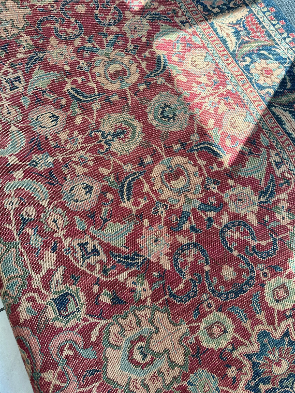 Karastan Samovar Teawash Rug 8'8" x 12', Machine-Made Wool, Vintage - Rugistan, view 9