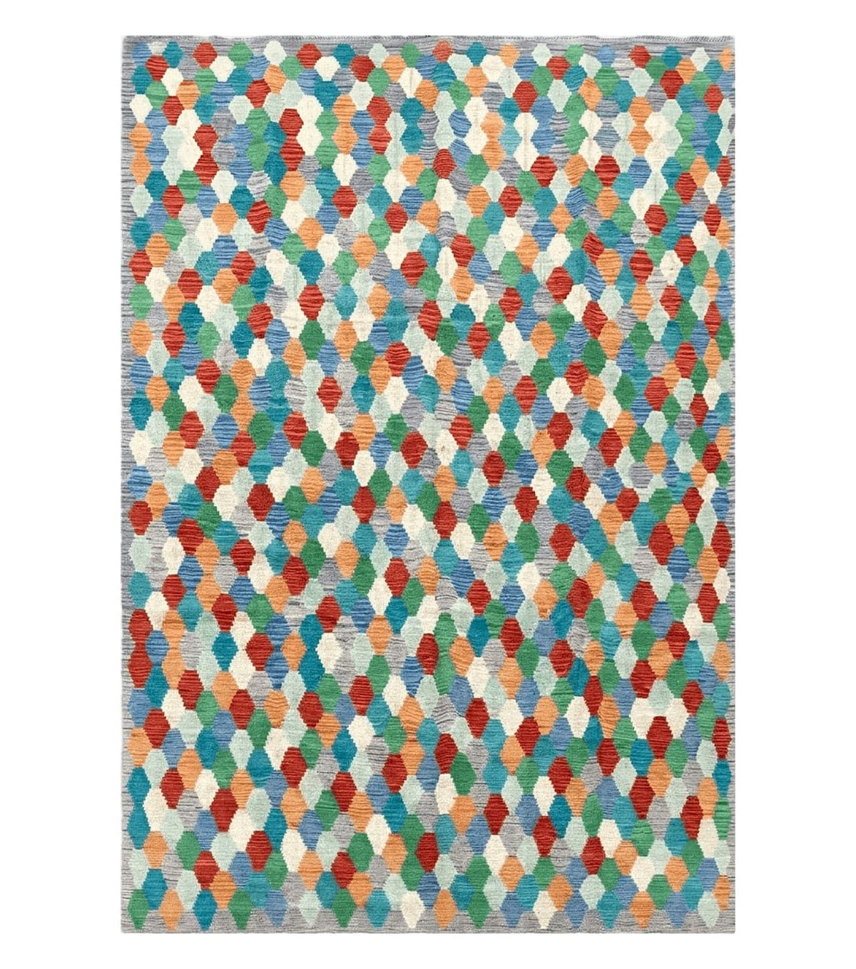 6.5 x 9.5 Colorful Chobi Kilim Rug 6 x 9 Multicolor Turkish Kilim Rug 7x10 Chobi Kilim Rug Playroom Rug Wool Kilim Rug 6x9 New Tribal Kilim - Jewel Rugs
