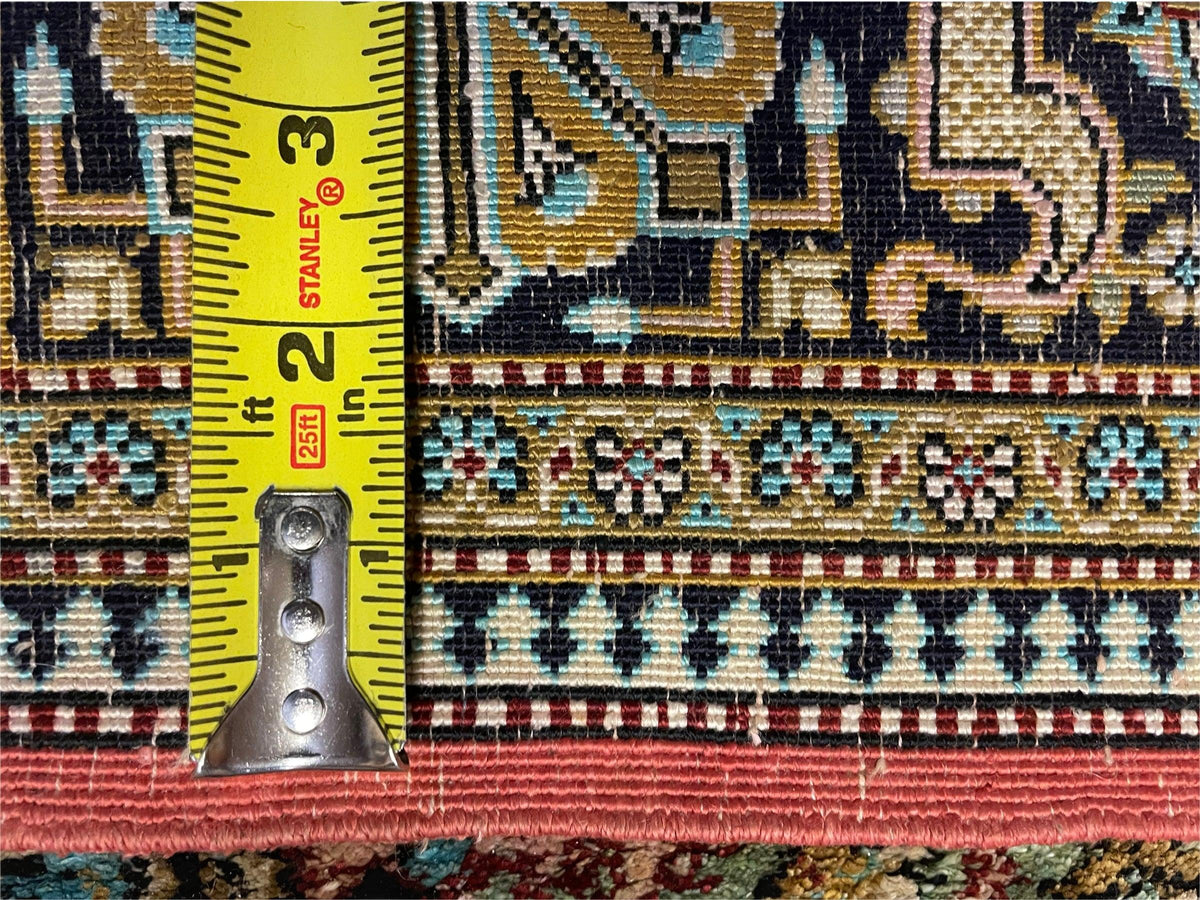 Persian Qum Silk Rug 3.8 x 5.6, Silk on Silk, Animal Pictorials, Fine 330 KPSI - Jewel Rugs, view 10