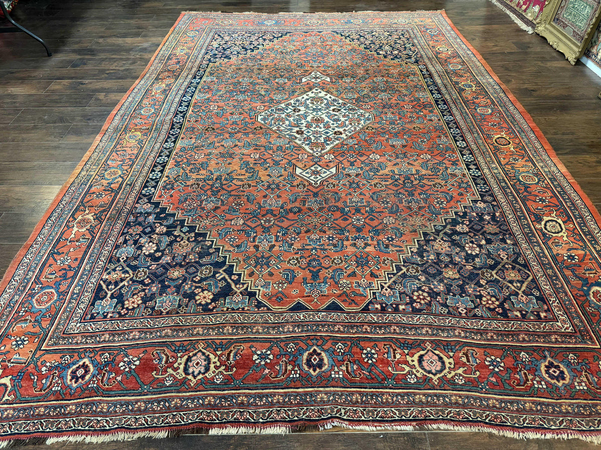 Antique Persian Bidjar Rug 8x12, Rare Persian Carpet - Jewel Rugs, view 2
