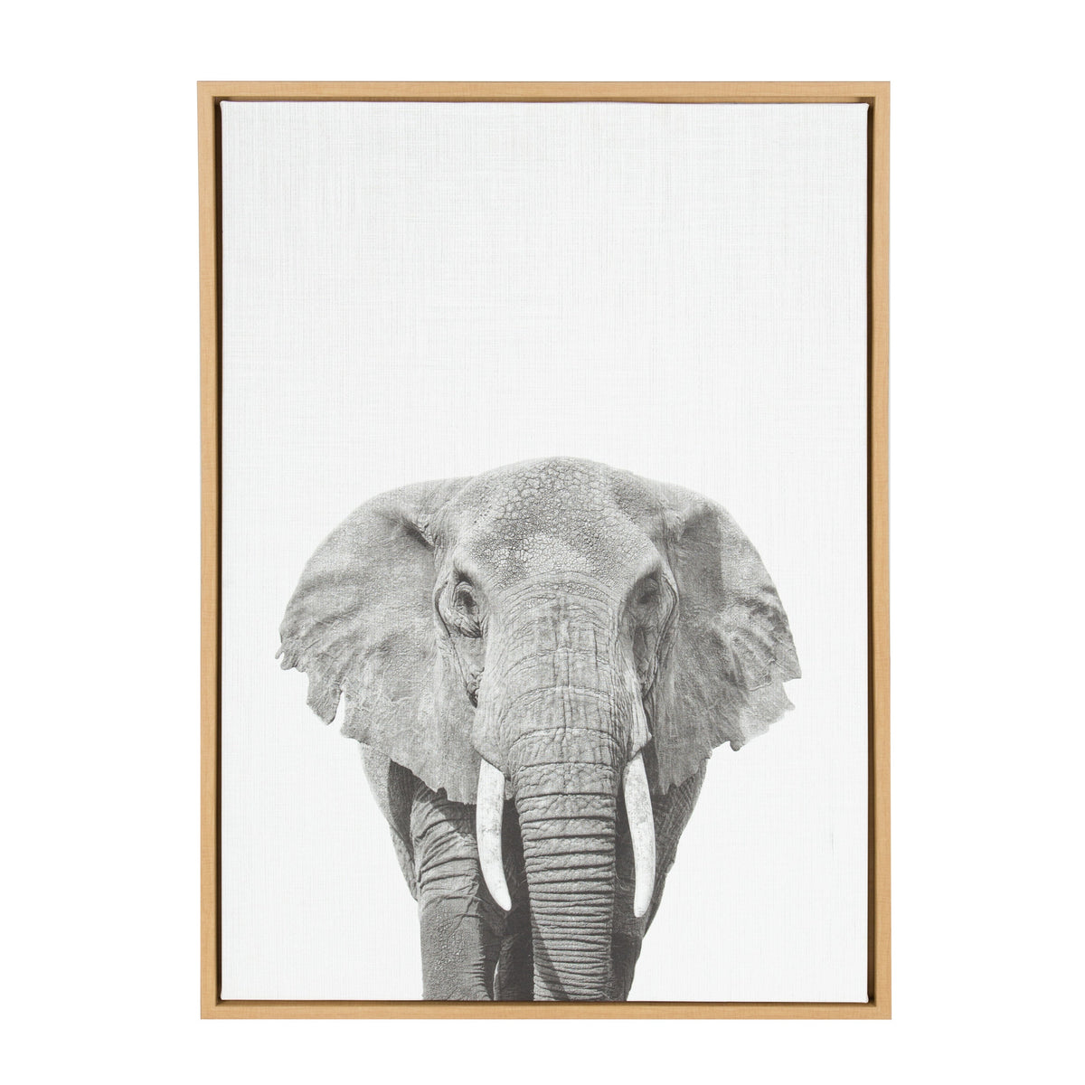 Sylvie Elephant Framed Canvas by Simon Te of Tai Prints