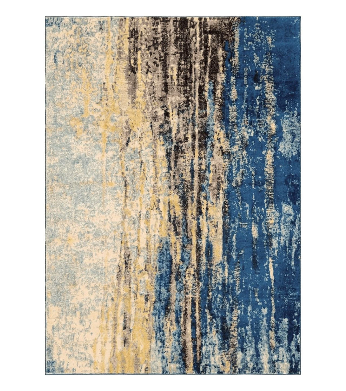 Modern Abstract Blue Area Rug 8x11 ft - Jewel Rugs