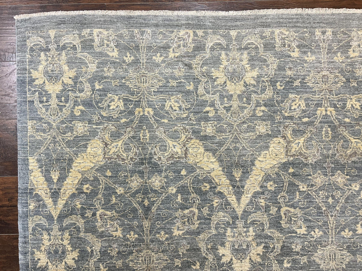 Contemporary Pakistani Rug 5 x 6.6, Handmade Floral Wool Rug, Spanish Pattern - Jewel Rugs, view 6