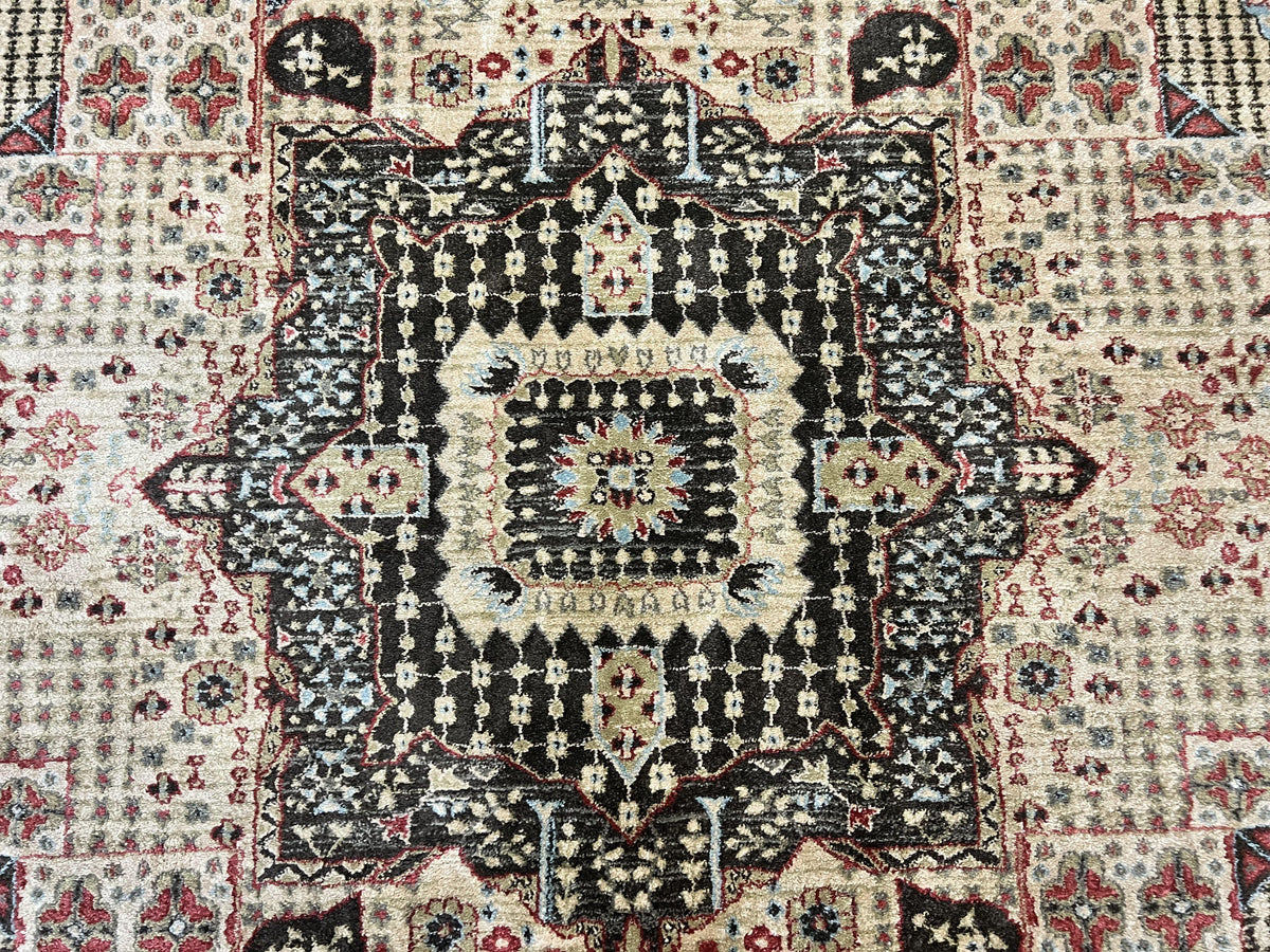 Room Sized Oriental Rug 10x11, Power Loomed Carpet, Tan Brown, Unique Loom - Jewel Rugs, view 4
