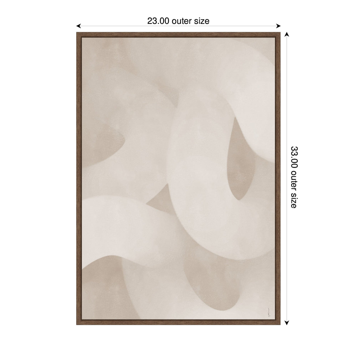 Organic Movement by Gabrielly Guedes Framed Canvas Wall Art Print