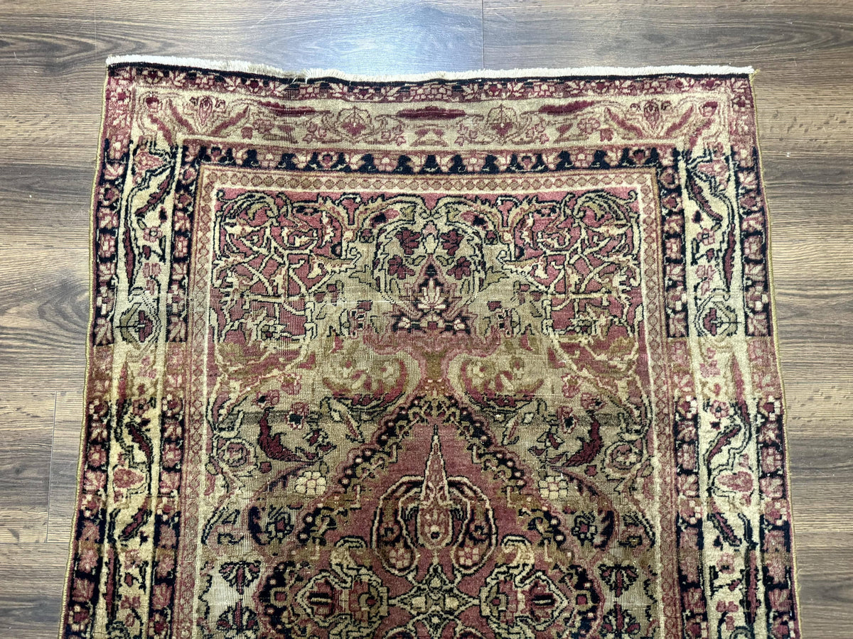 Antique Persian Lavar Rug 3x5, Persian Kerman Rug, Traditional Persian Carpet - Jewel Rugs, view 4