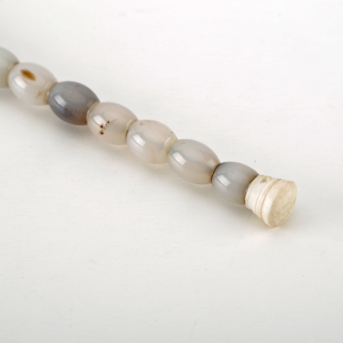 11" Calligraphy Brush Neutral Stone Beads