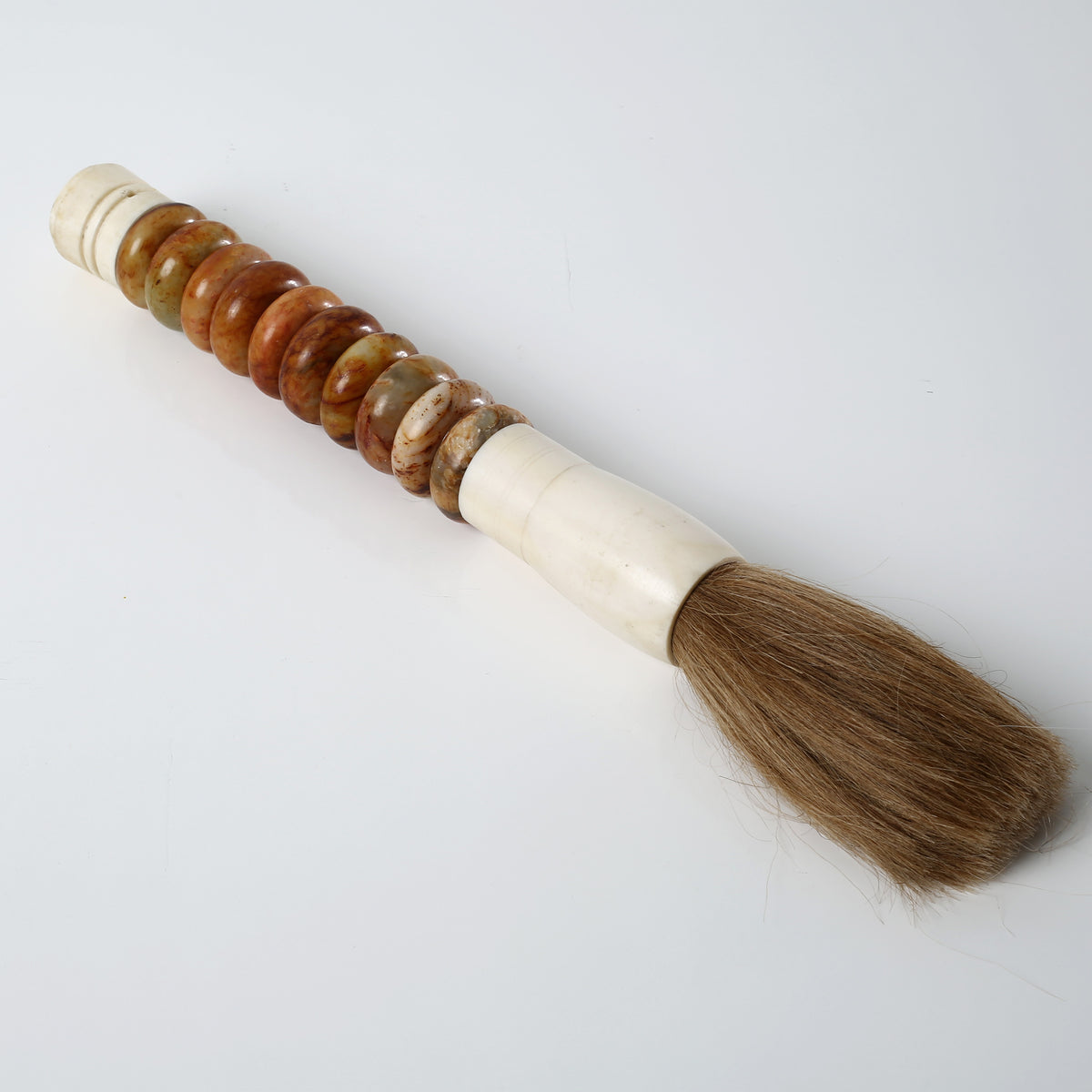 Approx. 13" Marble Ring Calligraphy Brush Natural Fall Color