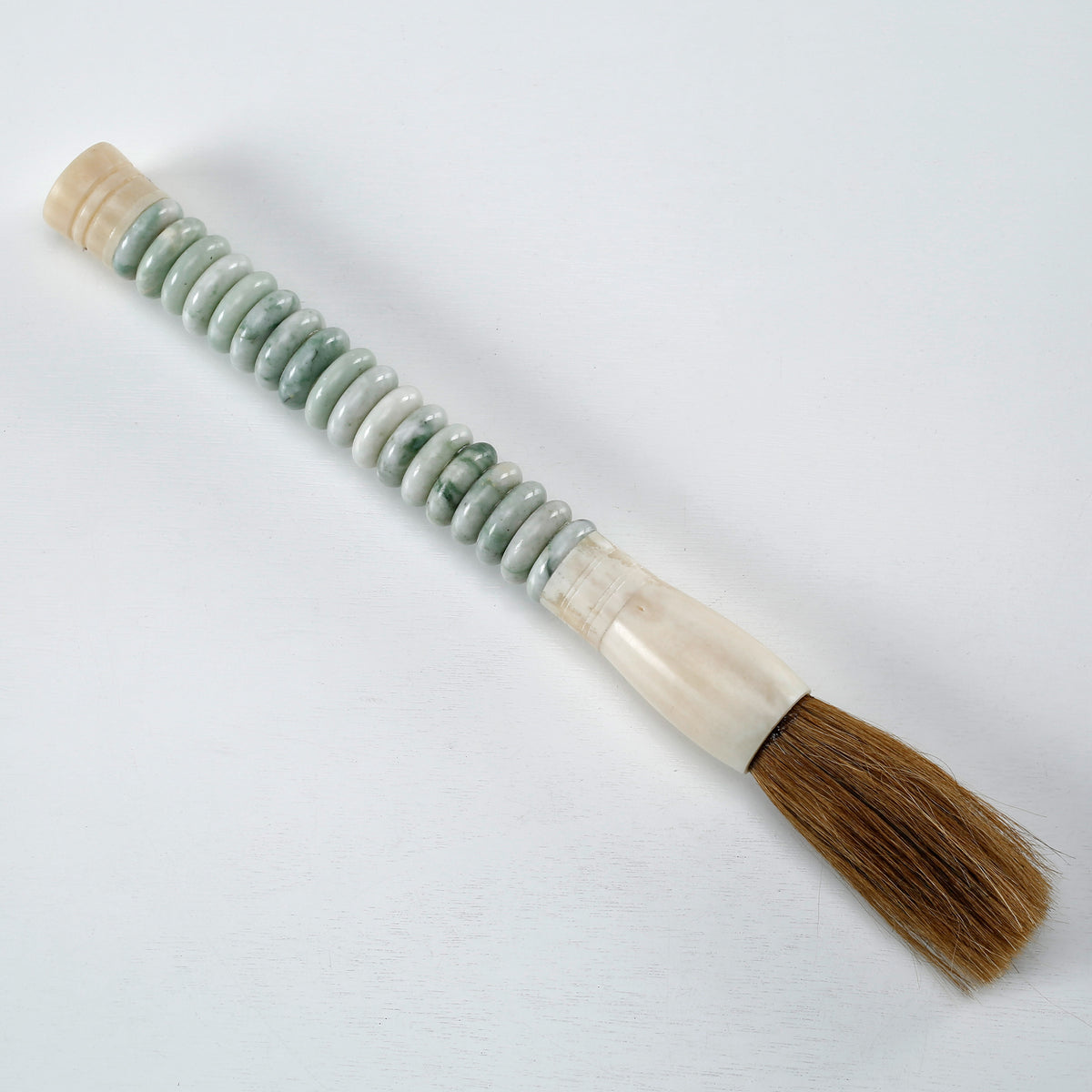 White Jade Abacus Brush Large