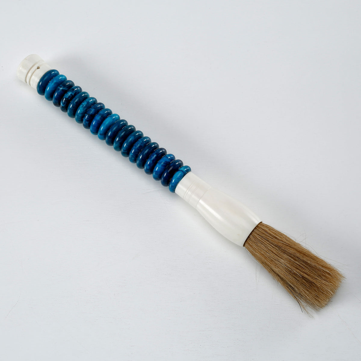 Approx. 13" Aqua Blue Jade Abacus Brush Large