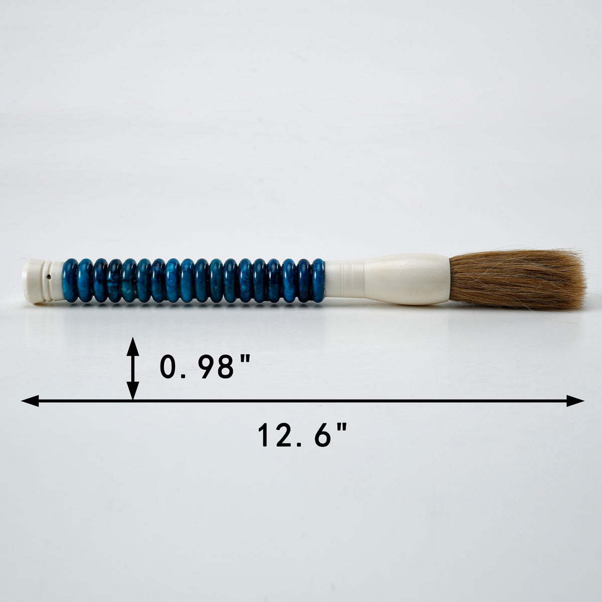 Approx. 13" Aqua Blue Jade Abacus Brush Large