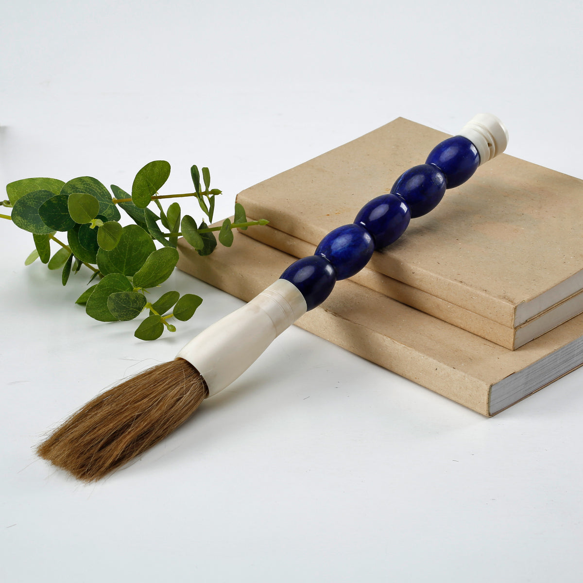 Indigo Blue Abacus Calligraphy Brush