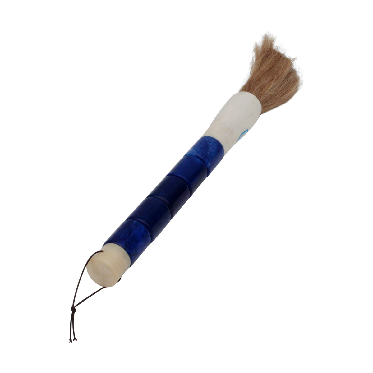 13" Dark Blue Jade Calligraphy Brush