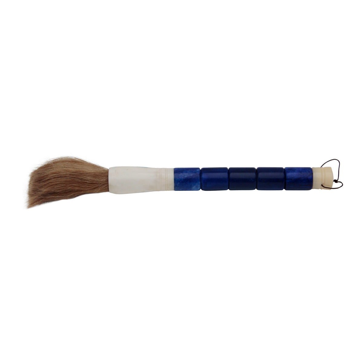 13" Dark Blue Jade Calligraphy Brush