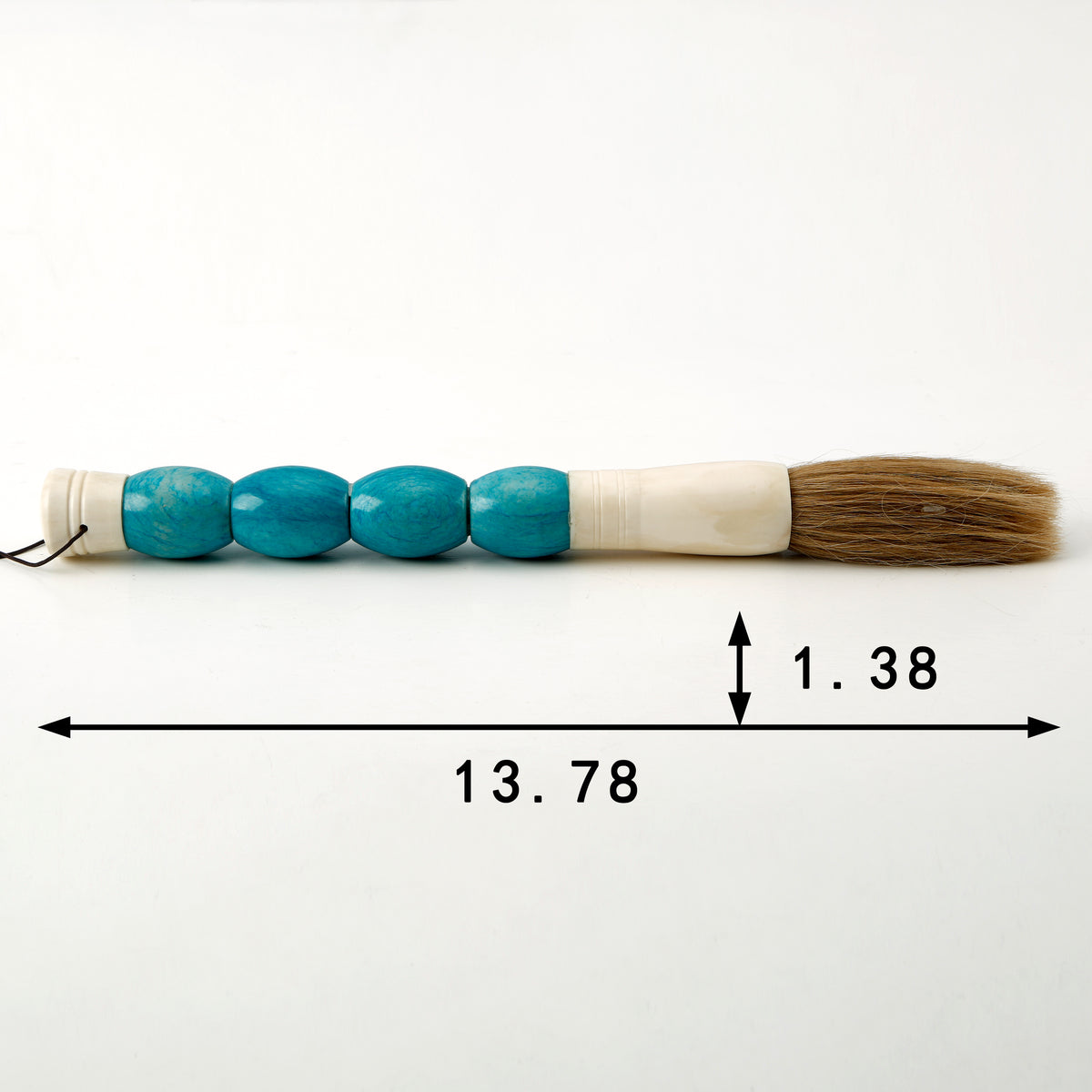 Approx.14" Sky Blue Marble Calligraphy Brush