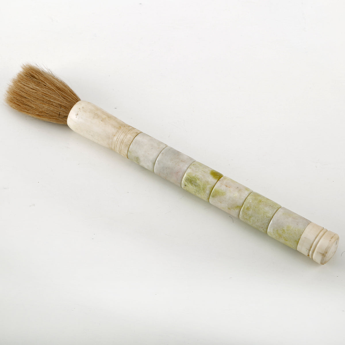 15" Calligraphy Brush Neutral Stone Cylinder