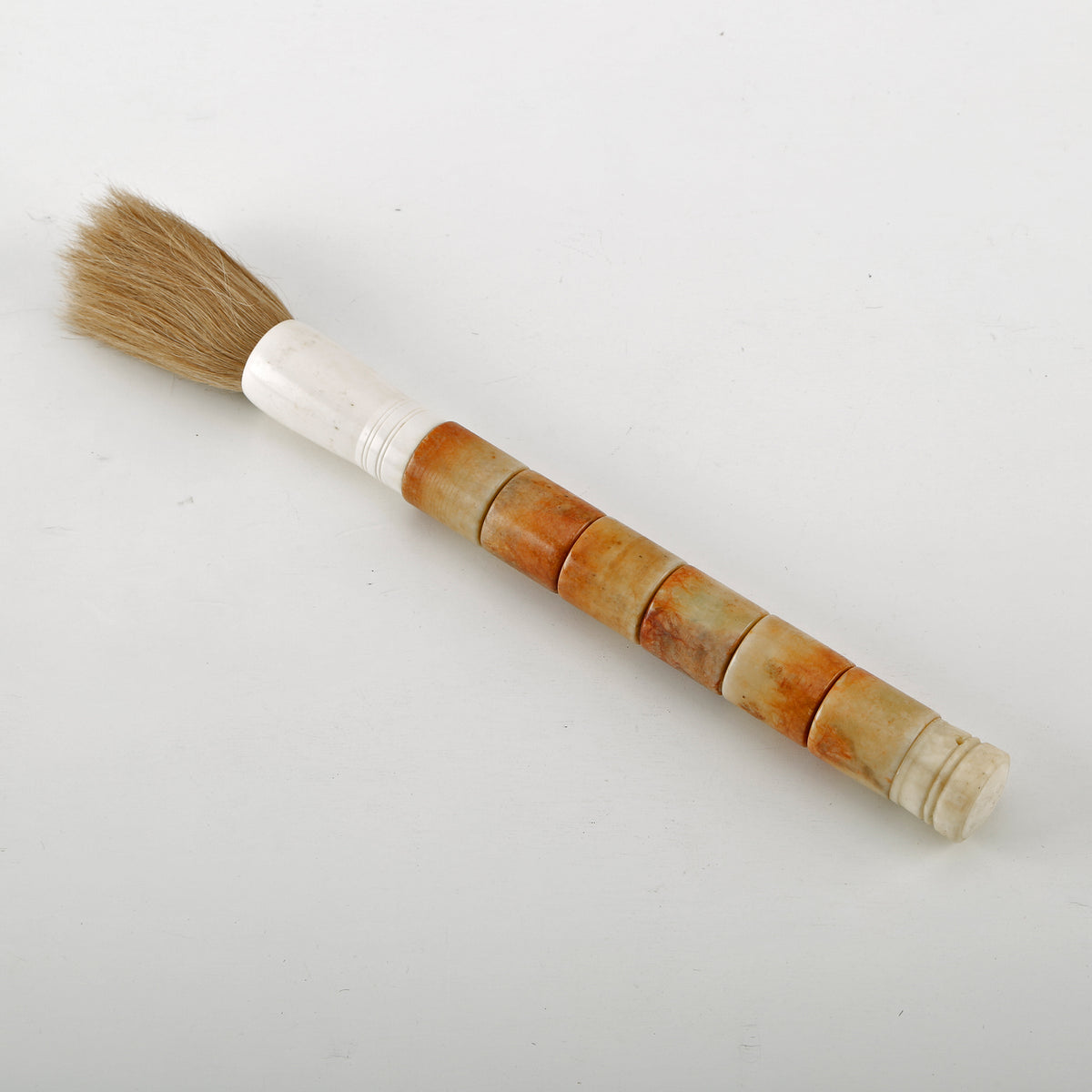 15" Calligraphy Brush Sunset Stone Cylinder