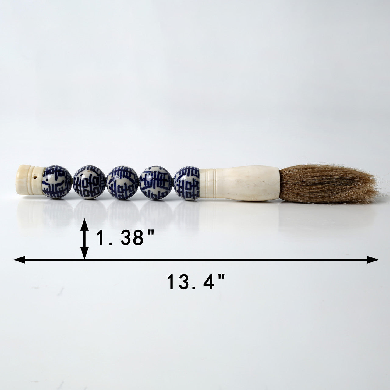 Approx. 13" Longevity B&W Ceramic Ball Calligraphy Brush image