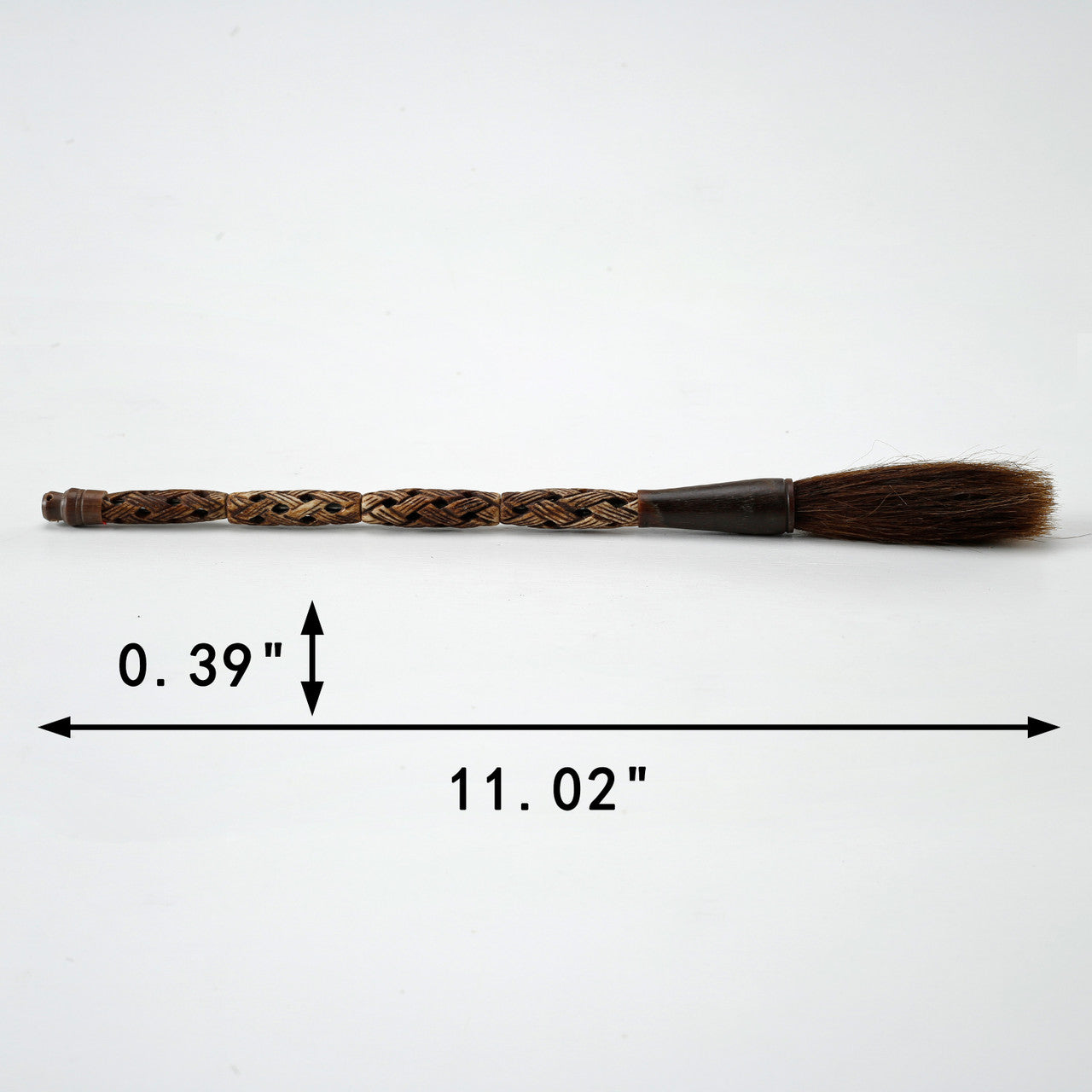 Approx.11-12" hand carved woven bone calligranphy brush image