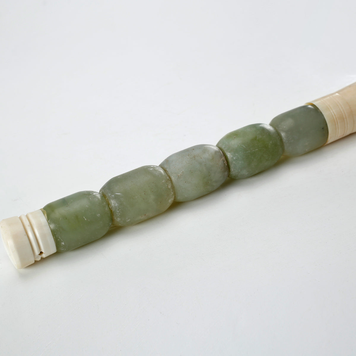 Approx.15" Plain Natural Green Jade Calligraphy Brush