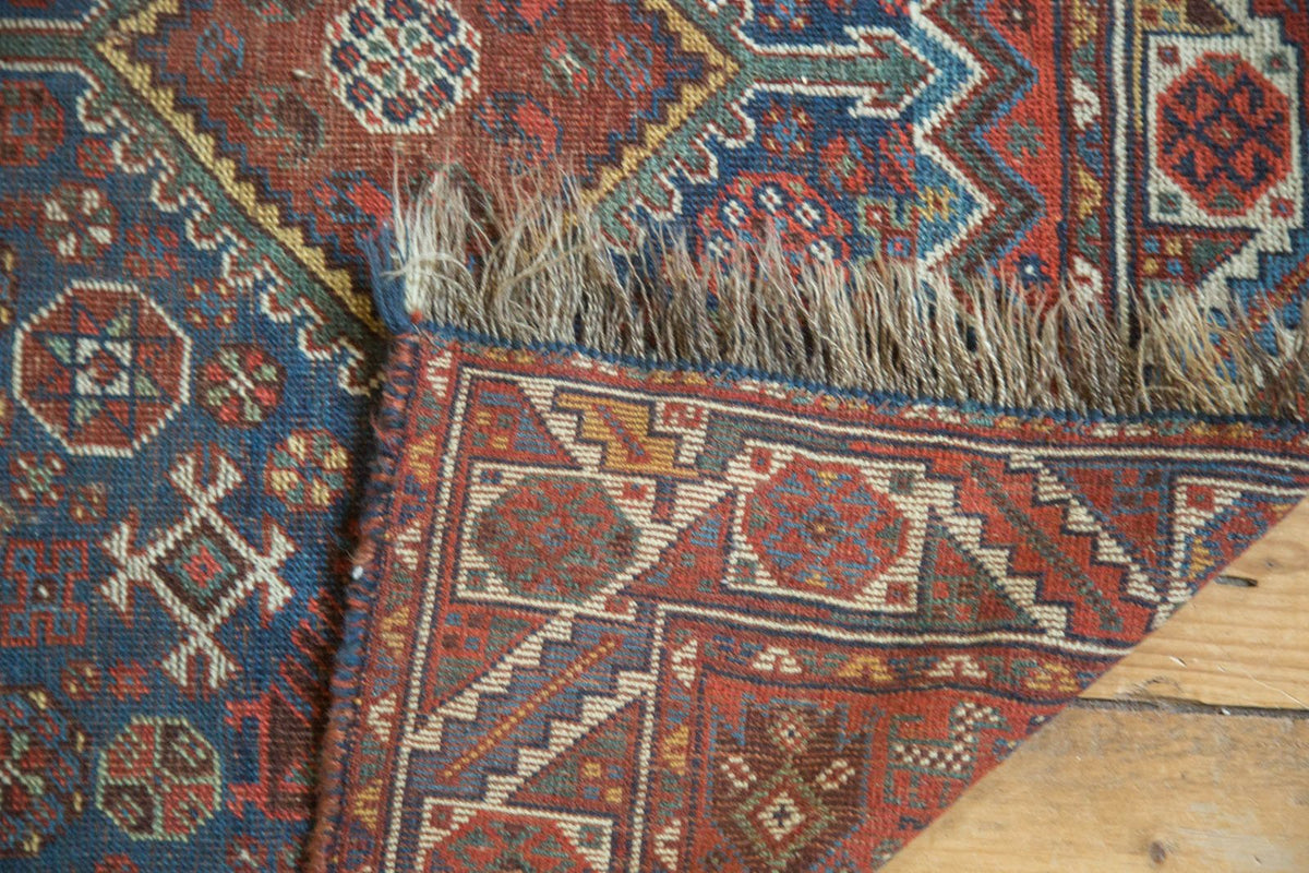 4x5 Antique Qashqai Square Rug
