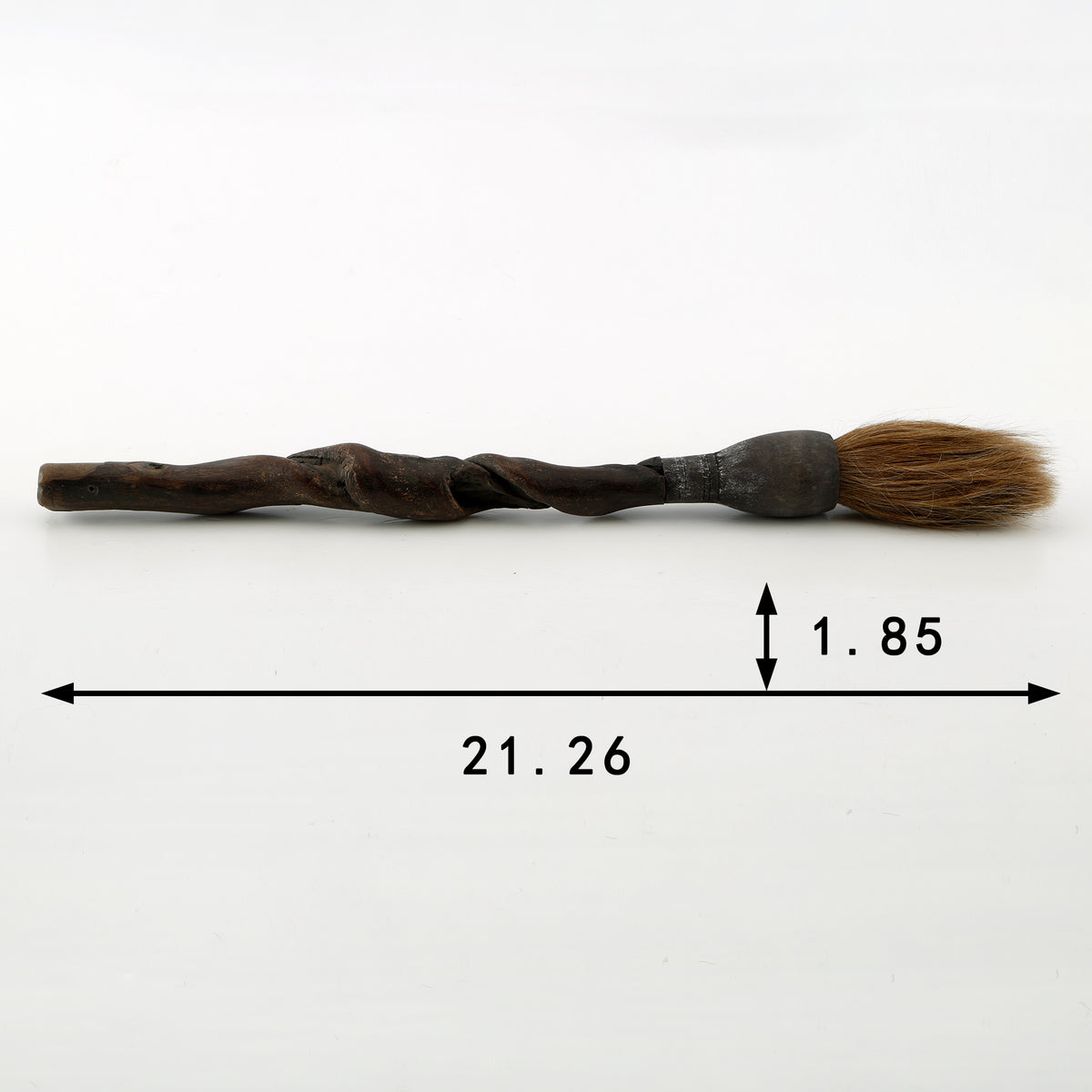Colligraphy Brush with Live Edge Old Branch (Approx 20-25 inches long)