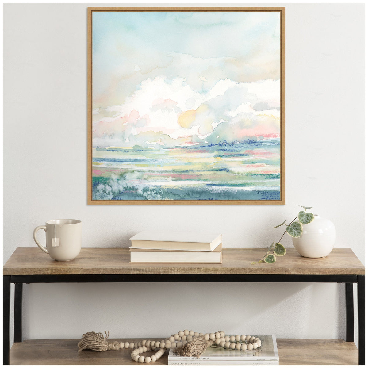 Sylvie Stillness Framed Canvas by Julie Maida