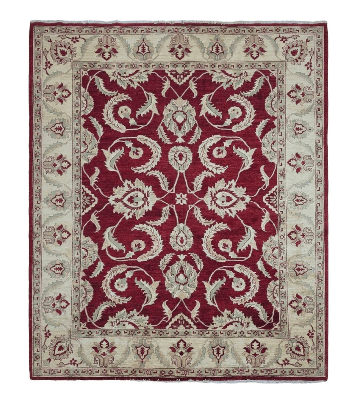 8' X 10' Vintage Fine Handmade Peshawar Agra Chobi Rug - Jewel Rugs