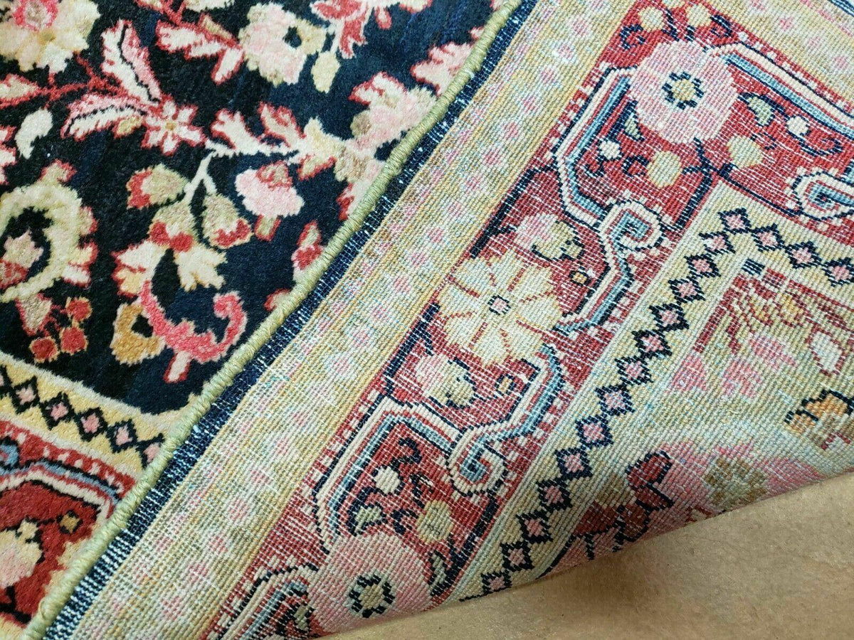 4' X 6' Antique Handmade India Floral Oriental Wool Rug Carpet Organic Blue - Jewel Rugs, view 10