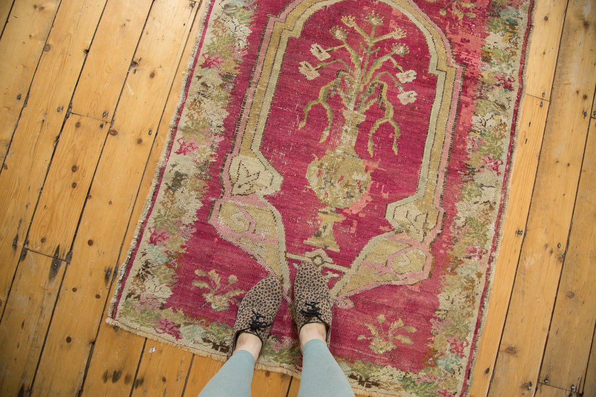 3.5x4.5 Antique Karabagh Square Rug